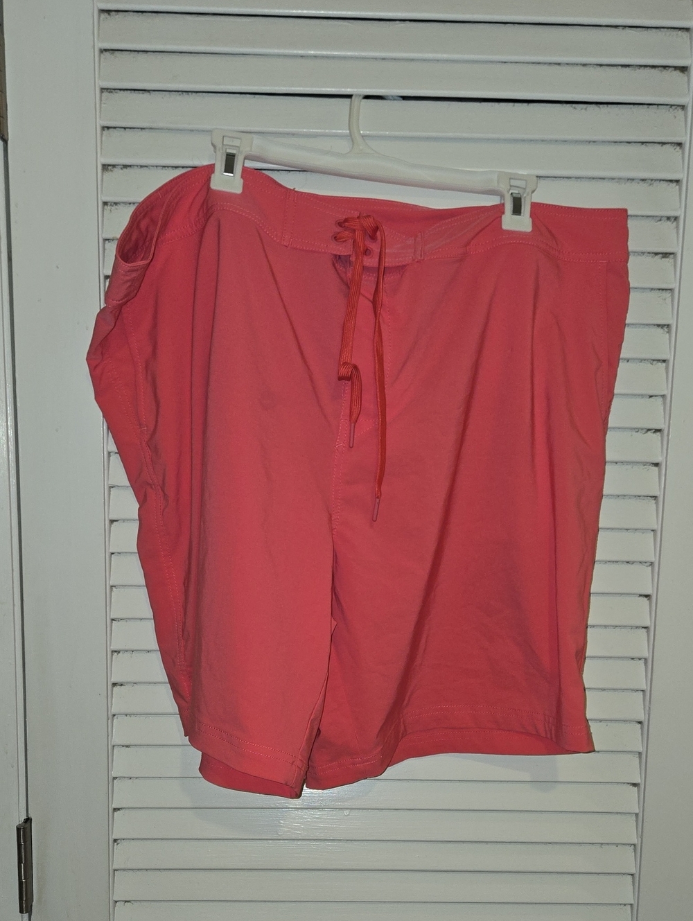 Amazon Essentials Coral-Orange Drawstring Lounge Shorts